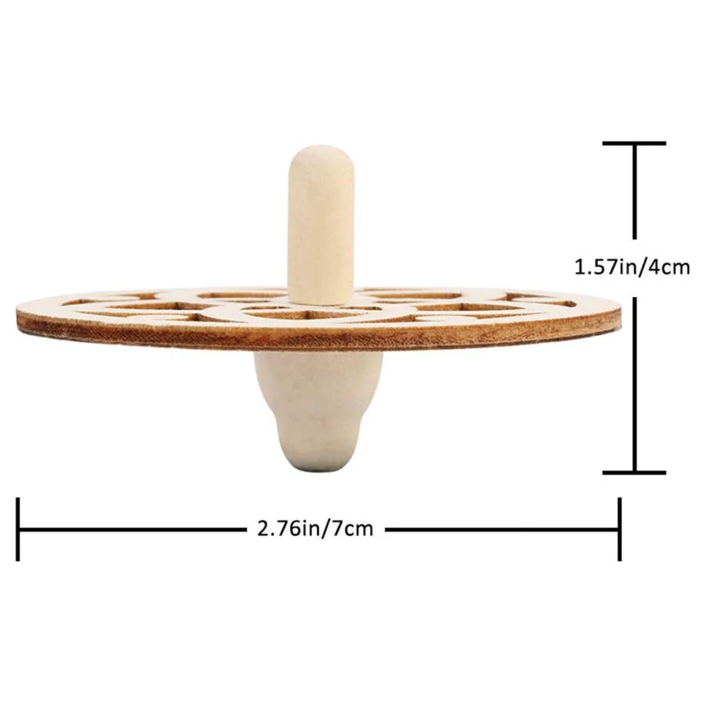 incredible  24pcs Children's Diy Painting Coloring Gyro Toys Wooden Spinning Tops DIY Wood Spin Tops For Party 