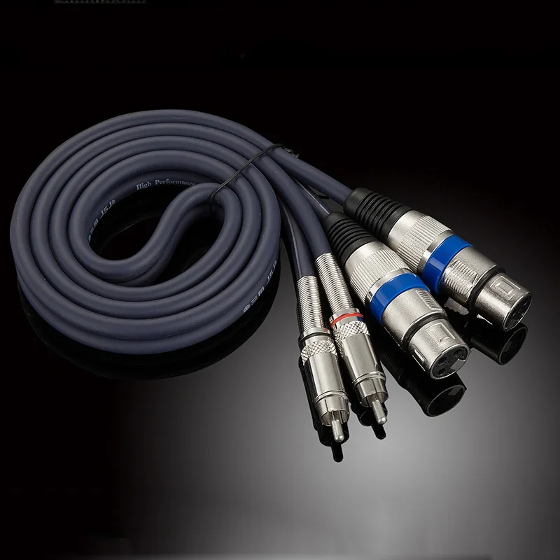 WinAqum Двойной RCA 2 * на двойной XLR штекер гнездовой аудиокабель 0 5 м-30 м | Электроника