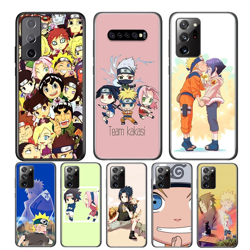 Naruto Anime Akatsuki Soft Black Cover For Samsung Galaxy S22 S21 S20 FE Ultra S10 S10e Lite S9 Plus Pro Phone Case Coque best case for samsung