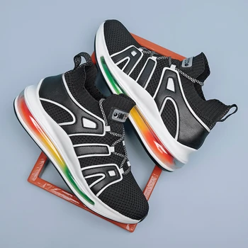 

New Brand Night Reflective Light Socks Shoes Breathable Male Casual Trainers Men Women Sport Shoes Black White Mesh Sneakers