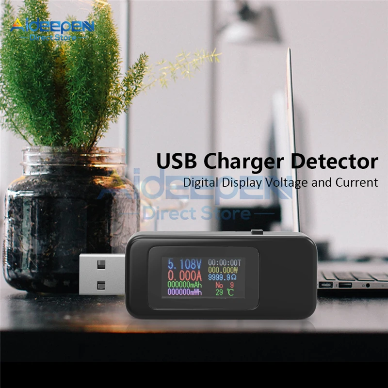 10 in 1 USB tester DC Digital Voltmeter Current detector Meter Charger Indicator