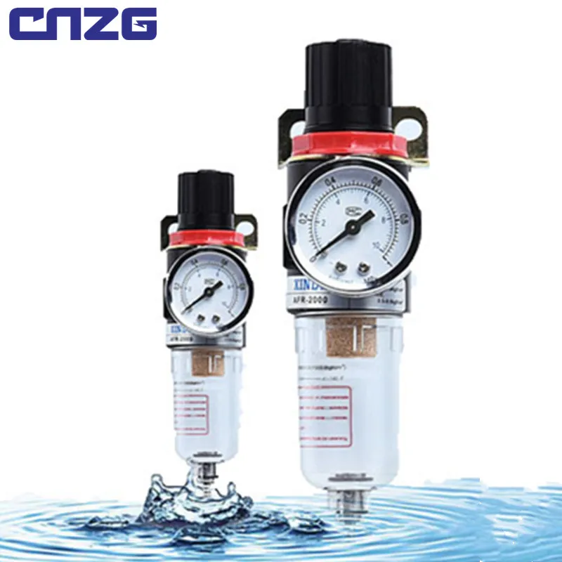 

Afr-2000 Pneumatic Filters For Air Compressors Moisture Separator Pressure Regulator Water Oil Filter Unit With Gauge AFR2000