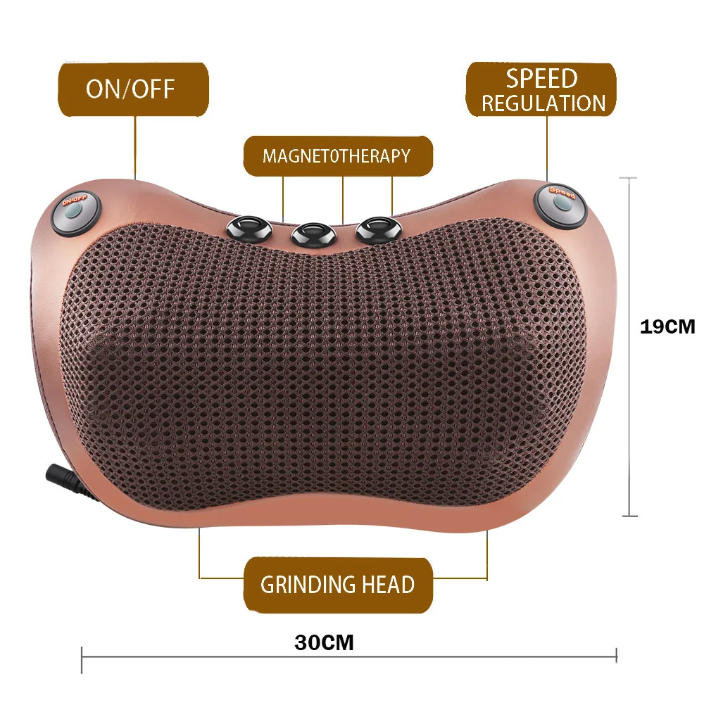 Massage pillow for back, neck and shoulders with heating / Electric ro –  Wesley & Olivia