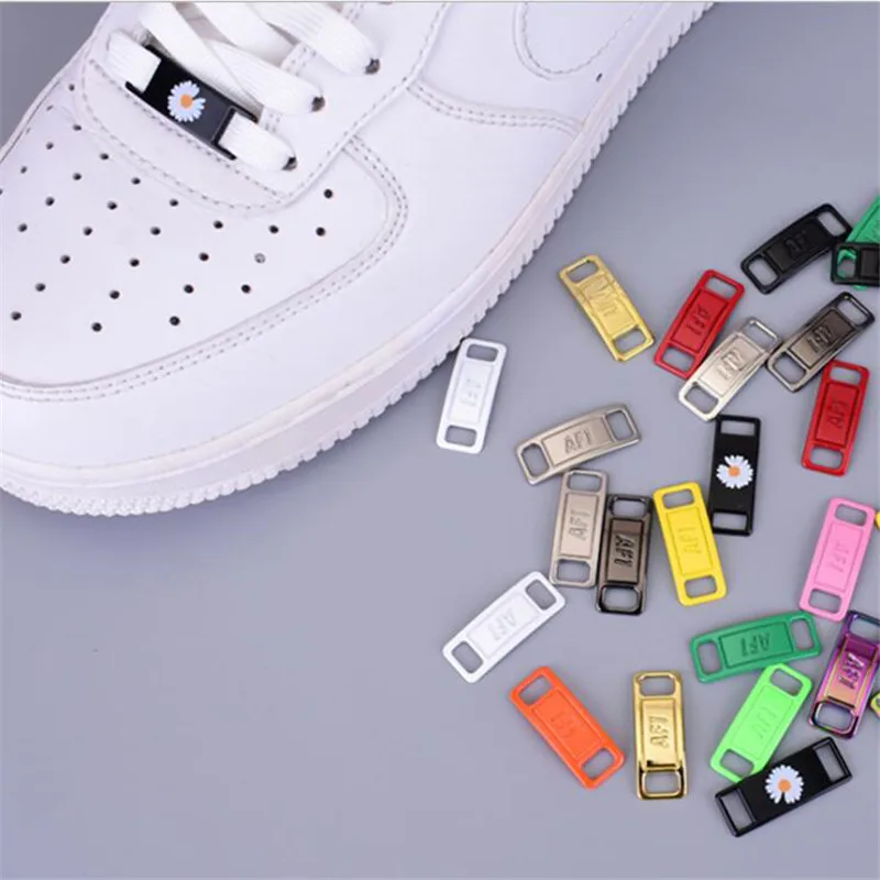 Cordones de zapatos AF1, hebilla de Metal, accesorios de bloqueo de encaje de Metal, Kits de zapatillas DIY, 2 unids/par|Decoraciones calzado| - AliExpress