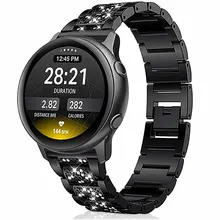 ASHEI 20 мм 22 мм бриллиантовый браслет из нержавеющей стали ремешок для samsung Galaxy Watch 46 мм 42 мм Acive gear Sport S2 S3 классический ремешок