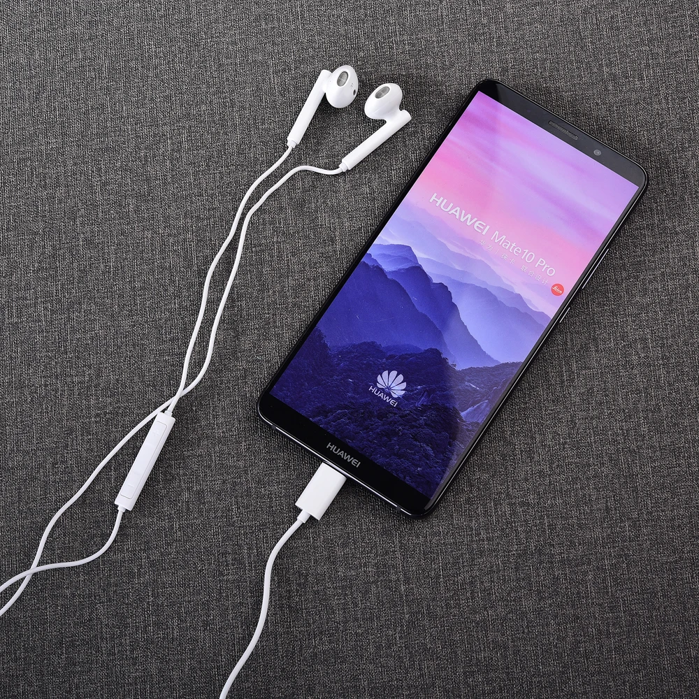 100% оригинальные наушники HUAWEI CM33 Eerbuds USB TYPE C микрофон с регулятором громкости для