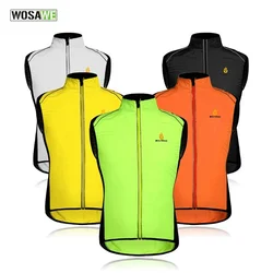 WOSAWE Cycling Vest Jacket Fishing Suit Bike Sleeveless Top Riding Hiking Vest Windbreaker Men Lightweight Breathable Undershirt