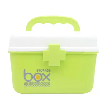 

Multi-Function Medicine Cabinet Portable First-Aid Case Double Layer Home Storage Medicine Box