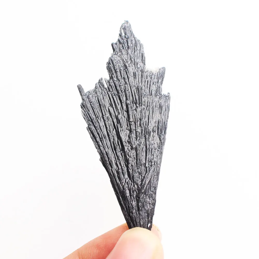 1 шт. натуральный черный Кианит Кристалл кластер необработанный драгоценный