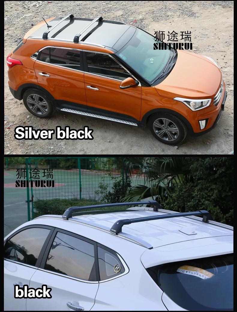 SHITURUI 2 шт. брусья на крышу для KIA SPORTAGE (SL) 3TH 2010 2019 боковые бруски из алюминиевого