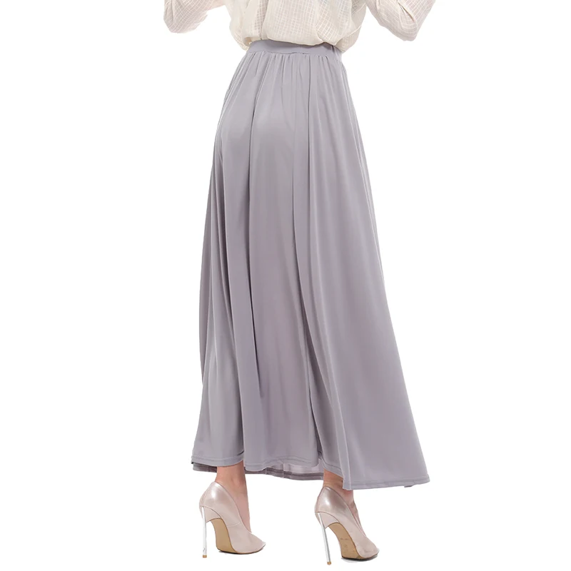 Лето-осень, женские юбки,, длинная, длина в пол, элегантная, плиссированная, высокая талия, юбка для женщин, для офиса, Женская юбка