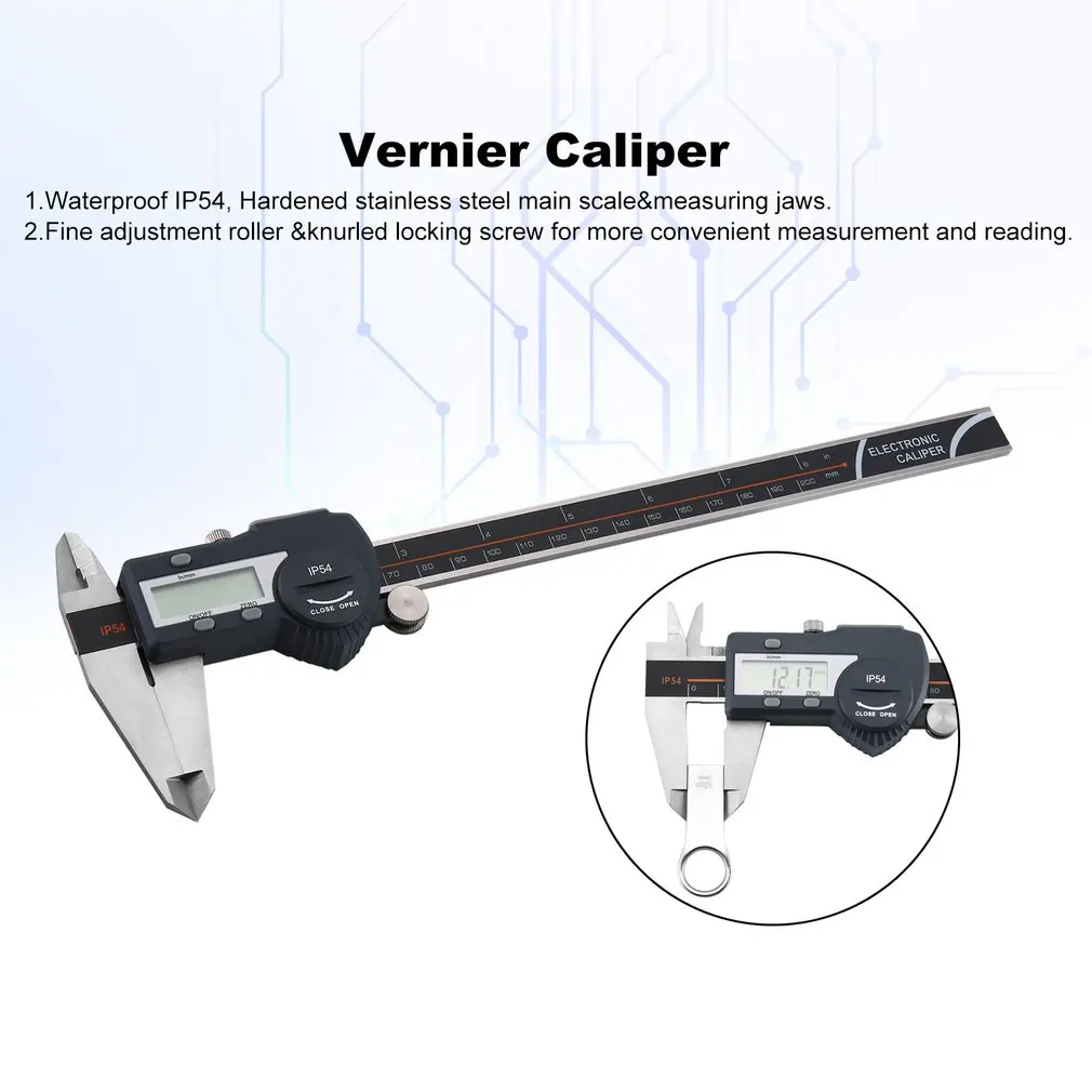 Цифровой штангенциркуль IP54 0-150 мм/0-200 мм/0-300 мм 0,01 мм Bluetooth стальной штангенциркуль электронный Калибр