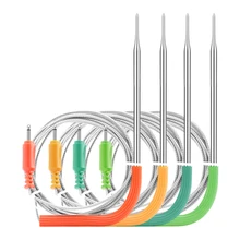 Inkbird churrasco colorido carne sonda de grau alimentício avaliado para churrasco termômetro digital casa cozinhar carne sensor apenas para IBBQ-4T wifi