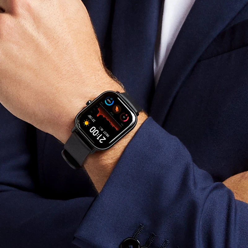 Сменный силиконовый ремешок и защитный жесткий чехол для HUAMI AMAZFIT GTS Smart Sports Watch