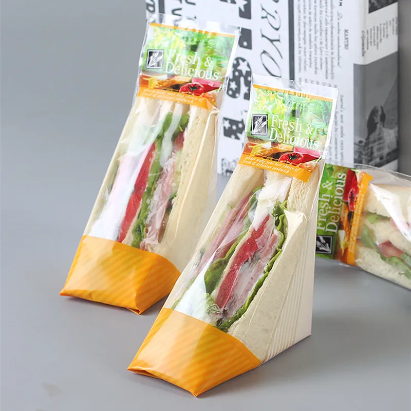 100 шт коробка для упаковки сэндвичей белая карточная коробка креативная бумажная коробка для выпечки торта с окном для пикника вечерние одноразовая посылка для еды