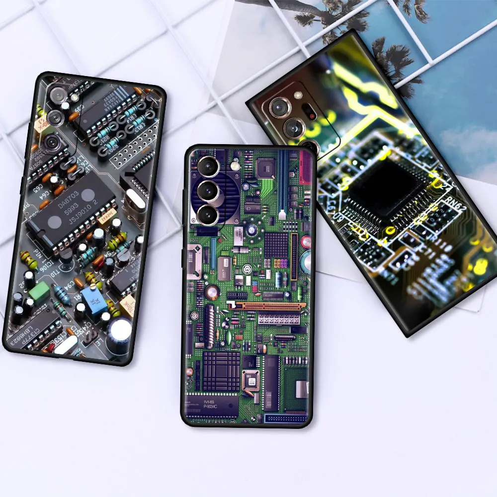 Мягкий чехол для Samsung S20 S21 FE Galaxy S10 S9 Plus S8 S10e Note 20 Ultra 10 Lite 9 телефона с чипом