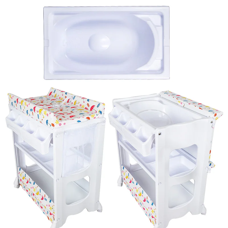 Удобный и безопасный Bb Пеленальный стол для кормления для многофункциональной детской кровати детская трогательная массажная кровать с ванной