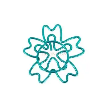 

Blue snowflake paper clip cartoon paper clip color plated paper clip smurf special paper clip creative shape pin