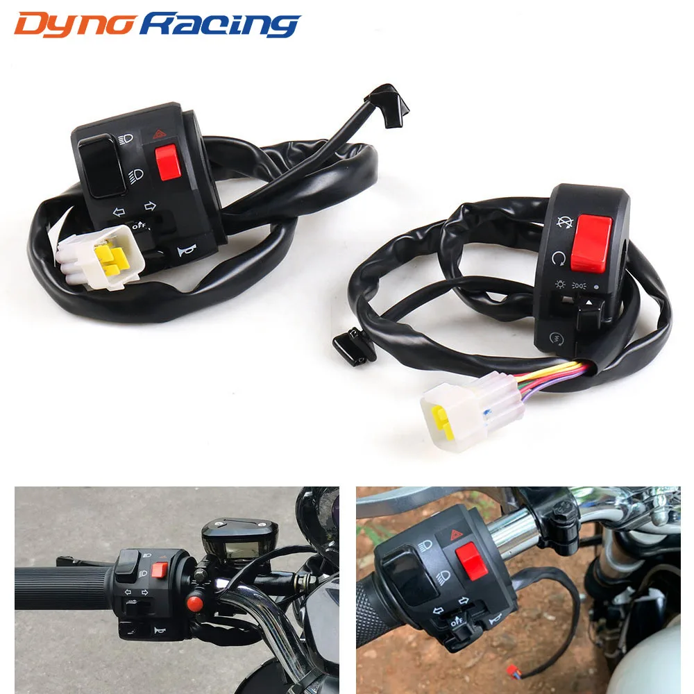 7/8&quot 22mm Motorcycle Switches Motorbike Horn Button Turn Signal Electric Fog Lamp Light Start Handlebar Controller Switch | Автомобили