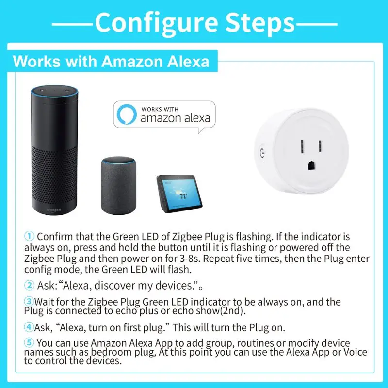 US Plug WiFi Smart Socket US Plug ZigBee Controller Wireless Remote Control For Samsung Smart Things APP