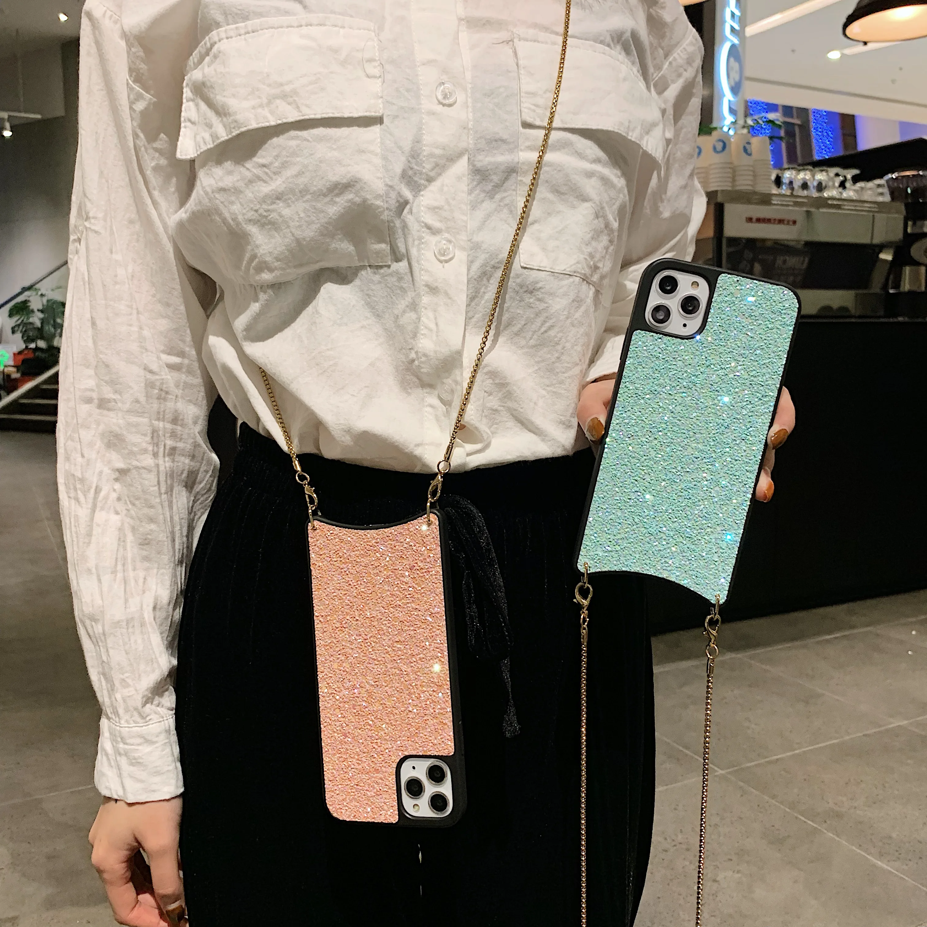 Для iphone 11 чехол s Bling 3D блестки Алмазный чехол для телефона для iphone XR XS Max 11 pro max Girl чехол Fundas с ремешком