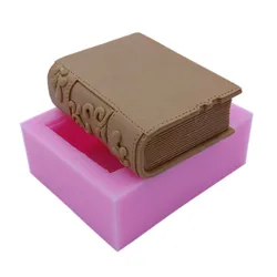 Book Design Soap Mold Silicone Mold for Soap Cake Jelly Molds Candle Wax Molds Gypsum Epoxy Resin Craft Mould