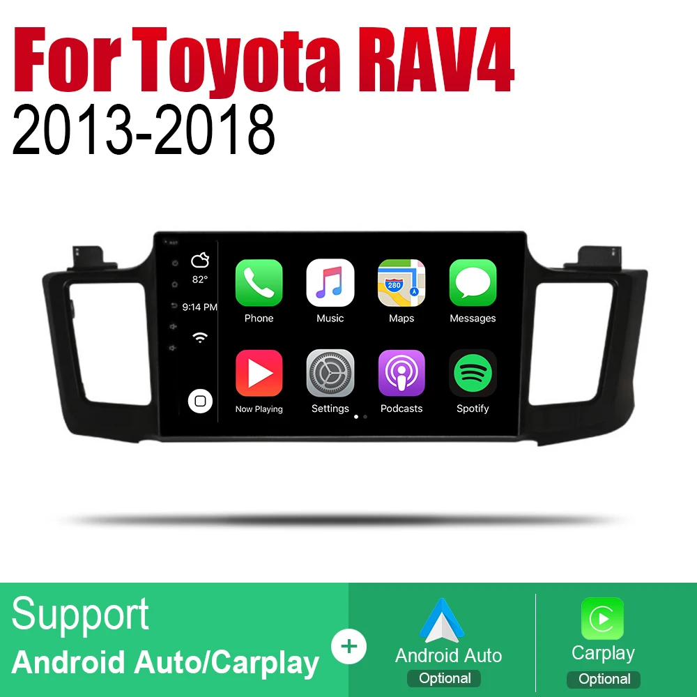 Excellent ZaiXi Auto Radio 2 Din Android Car Player For Toyota RAV4 2013~2018 GPS Navigation BT Wifi Map Multimedia system Stereo 3