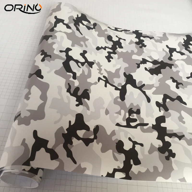 Snow Black White Vinyl Film Sticker-1