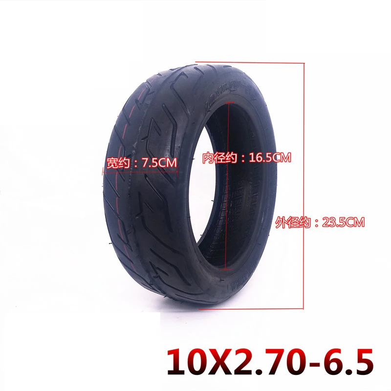 

10x2.70-6.5 Vacuum Tubeless tire Tyre For Balance E-Scooter Motor Electric 10 inch Scooter Go karts ATV Quad Dualtron