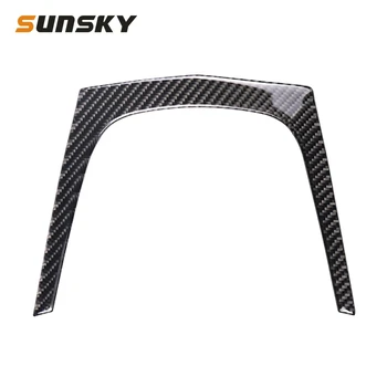 

Car Carbon Fiber Central Control U Shape Frame Decorative Sticker for Cadillac XT5 2016-2017