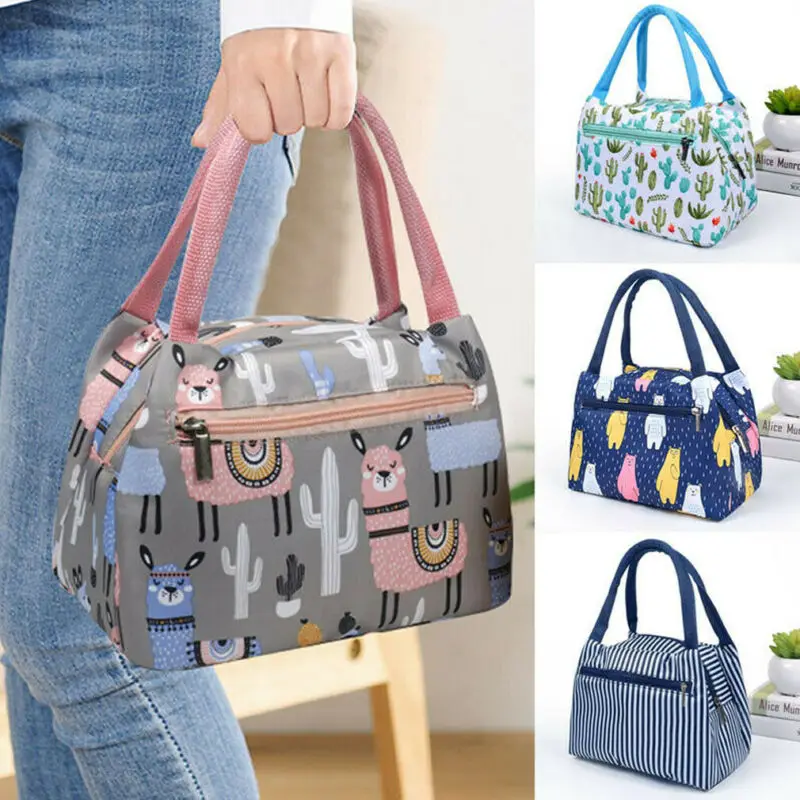 

2020 1PC Hot Waterproof Lunch Bags Adults Kids Cute Handbag Picnic Work School Insulated Bag