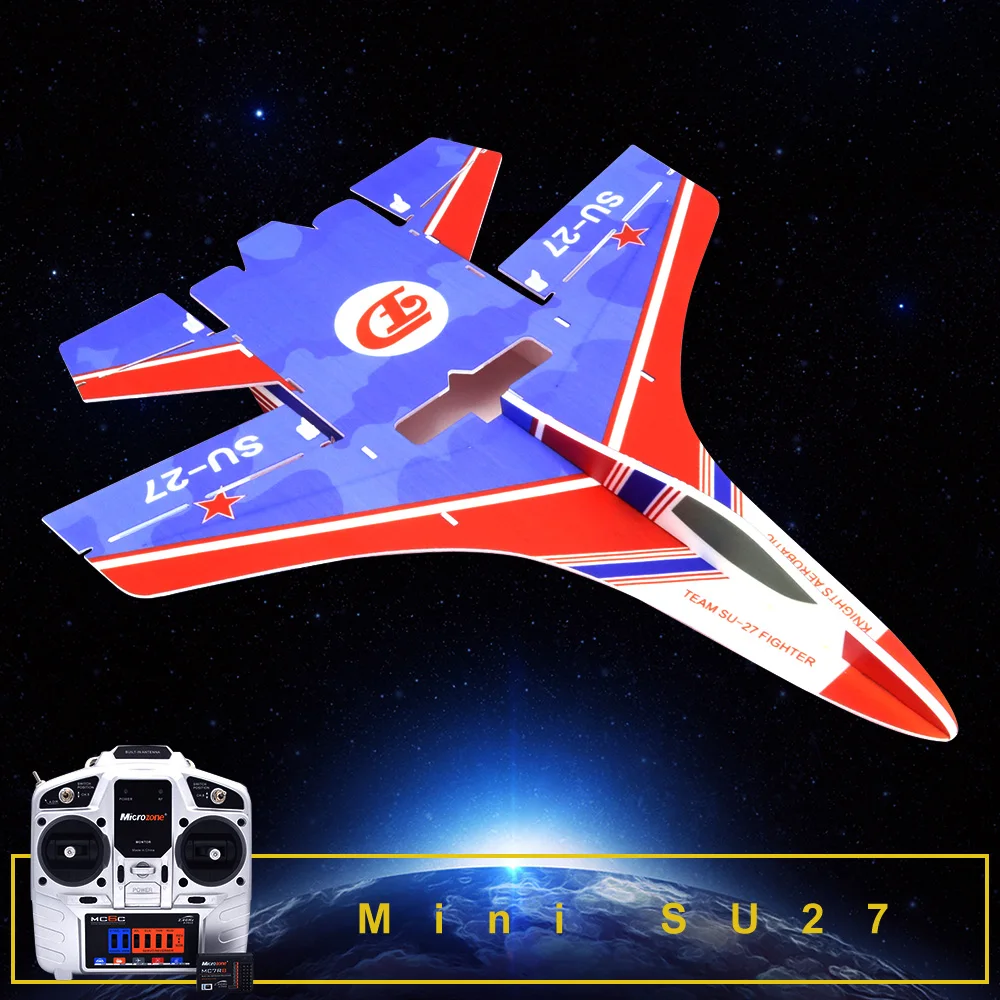 Rc фиксированная модель крыла Mini Su27 RC самолет с передатчиком приемником и детали
