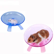 

Pet Hamster 18cm Flying Saucer Exercise Squirrel Wheel Hamster Mouse Running Disc Rat Toys Cage Small Animal Hamster Accessories