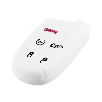 10X Cover chiave telecomando per JEEP Grand Cherokee Renegade Dodge JCUV dart Journey Chrysler 300C Fob - KEYYOU 10X portachiavi chiave in Silicone per Auto per JEEP Grand Cherokee Renegade Dodge JCUV