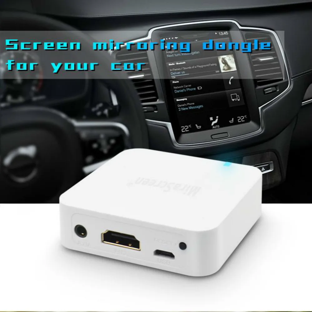 Автомобильный беспроводной адаптер X7 с Mirror link Box HDMI ключ для iOS Android аудио видео