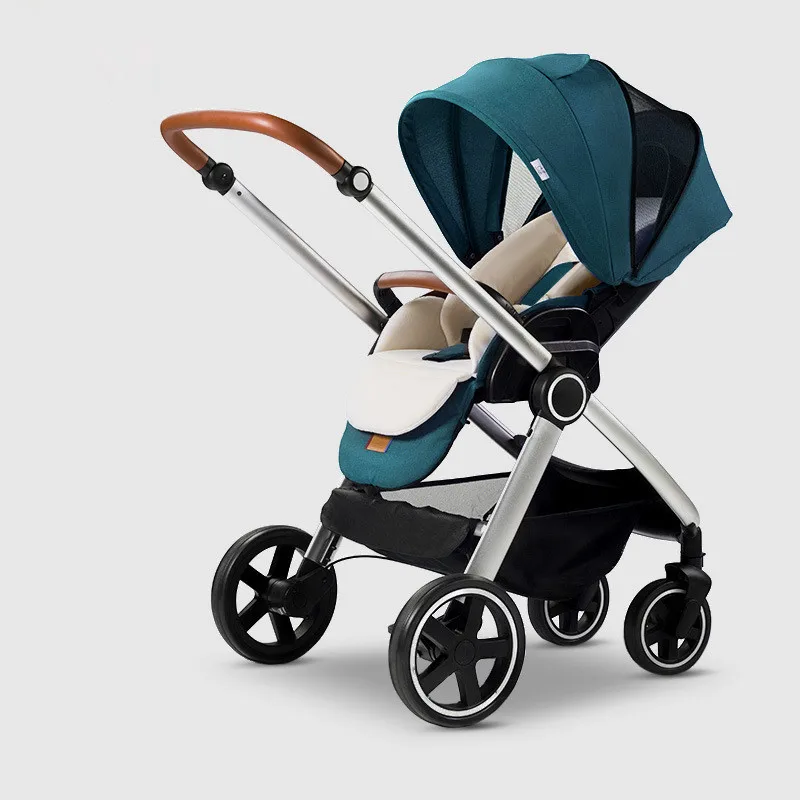 

Luxury Baby Stroller 3 in 1 Portable High Landscape Reversible Stroller Adjustable Lightweight Stroller Travel Pram