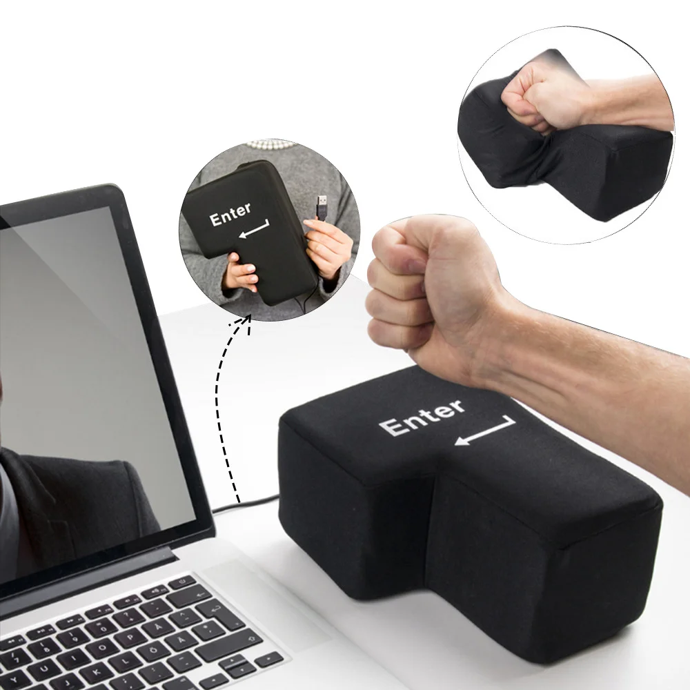 Большая USB-подушка ZK22 с кнопкой ввода стресса Настольная подушка вентиляционной
