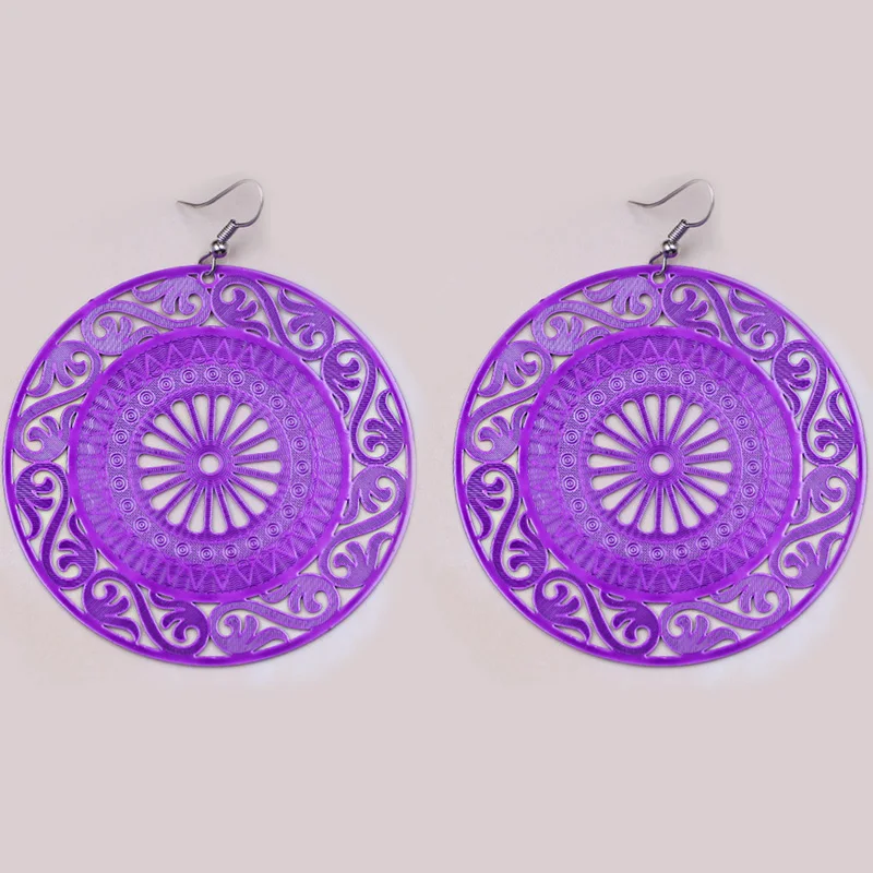 New Trendy Simple Hollow Flower Filigree Earrings for Women Silhouette Drop Earring Spring Summer Gift Party Jewelry Accessories | Украшения