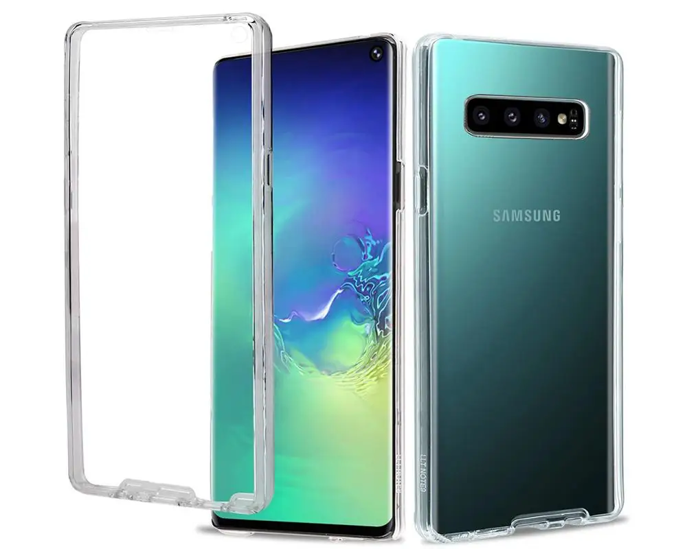 

2019 Shockproof Clear Case for Samsung galaxy S10 PLUS NOTE 10 s8 J9 M30 A50 A70 back cover Silicone tpu pc 360 full protection