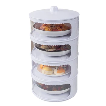 

Transparent Stackable Food Insulation Cover Dustproof Portable for Home Kitchen LBShipping