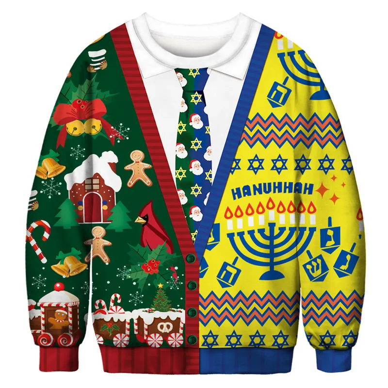 Уродливый Рождественский свитер унисекс для мужчин и женщин отдых Рик и Морти пуловер Свитера Джемперы Топы осенне-зимняя одежда