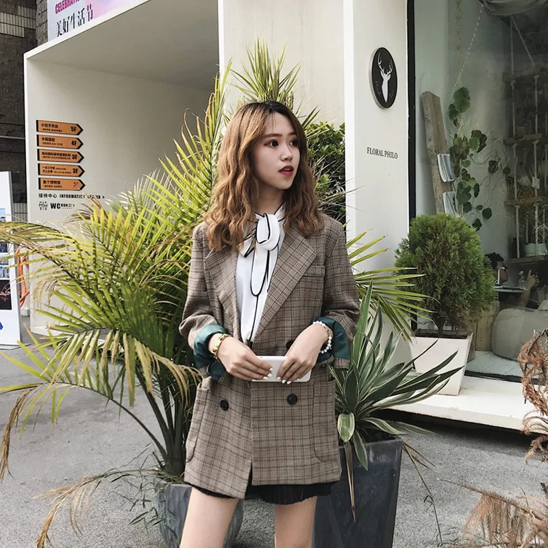 

Network hong yang Gas Coat Women's Autumn 2019 New Style Korean-style INS Loose-Fit Versatile Mid-length Long-sleeved Cardigan T