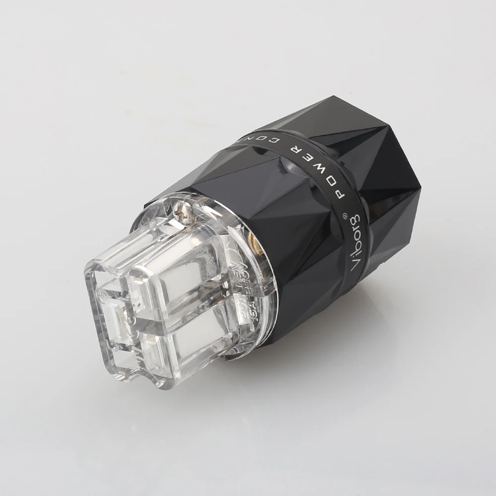 Ródio de Cobre Conector de Alimentação Plug para 8mm Viborg Puro Chapeado 20a ac Áudio Potência Iec Conector Cabo Fio Vf523r C19 - Image 3