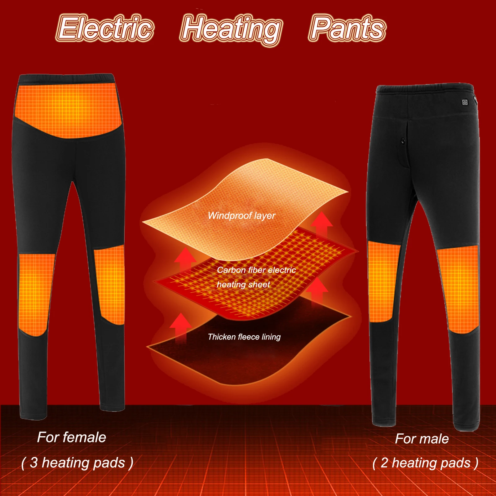 Heated Pants, Electric Heating Pants For Men Women Outdoor Winter