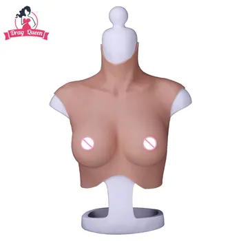 

7th No Oil Platinum Grade Silica Gel Silicone Breast Fake Boobs Tits Tailored for Men Drag Queen Sissy Shemale Transvestite Cos
