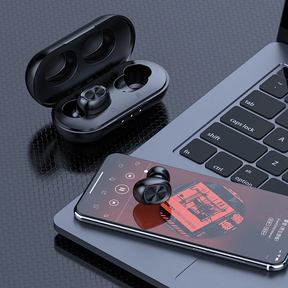

Bluetooth Wireless Earphone 5.0 Touch Control Earbuds Waterproof 9D Stereo Music Headset Speaker
