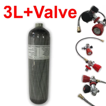 Kaufen Acecare 3L 4500Psi Hochdruck Airforce Condor/Airsoft/Luft Komprimiert Gun PCP Gewehr/Paintball Carbon Faser Tanks Mit Ventil