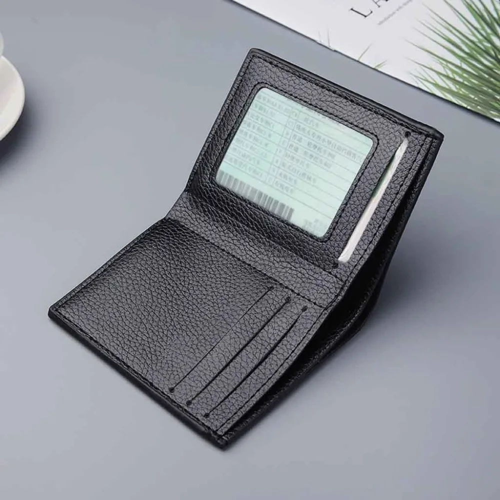 Men's Wallet Short Small Wallets Vertical Ultra-Thin Wallet Bank Card Card Package Small Purse (14)