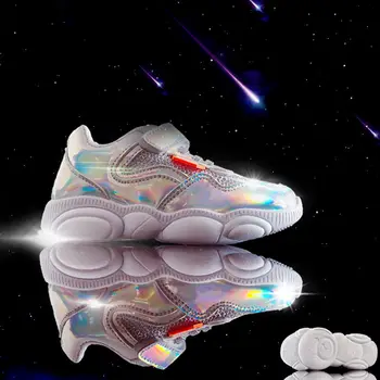 

Ins Children Bear Shoes Girls Sports Shoes Autumn Torre Shoes Aurora Breathable Net Shoes