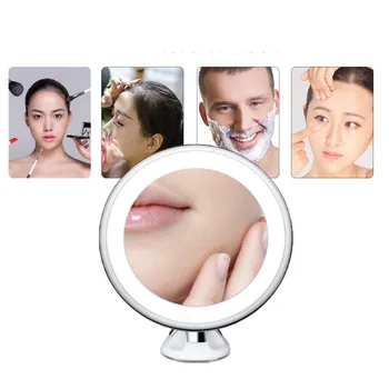 

10X Magnifying Makeup Mirror Rotatable Hd Mirror LED Cosmetic Makeup With Suction Cup